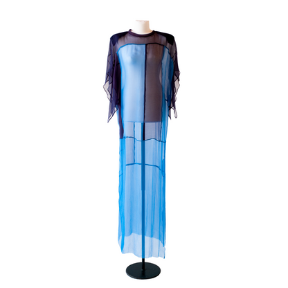 blue silk