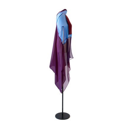 blue poncho