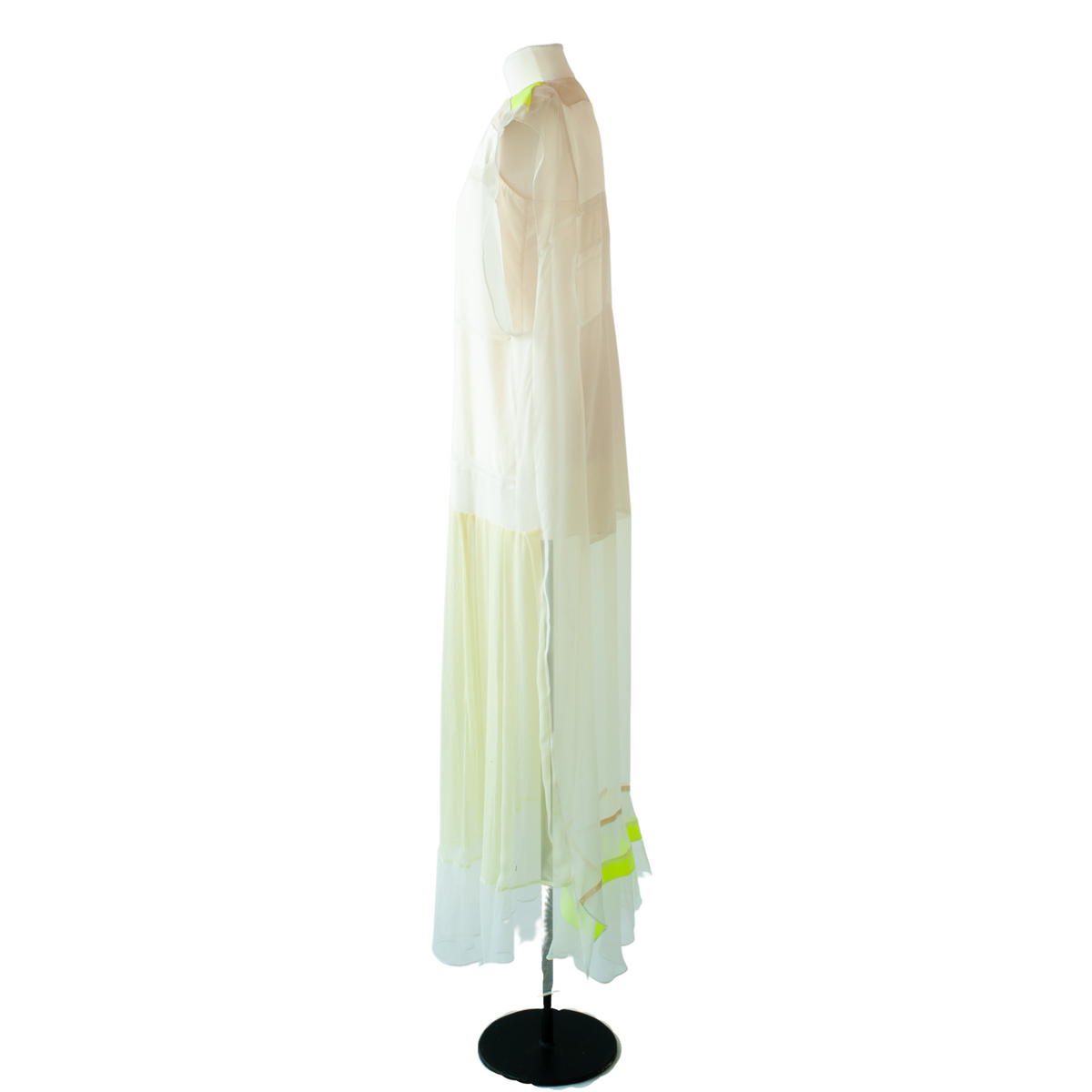 white yellow silk