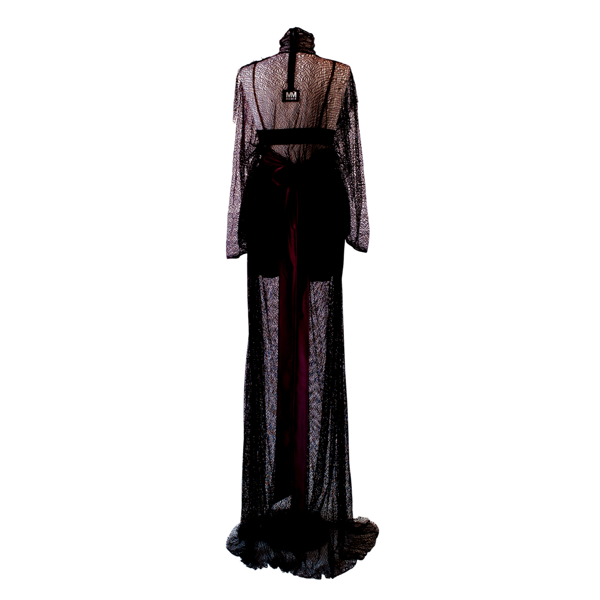 mesh dress kimono