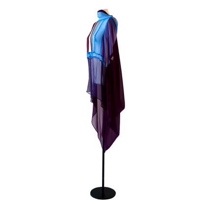 blue poncho