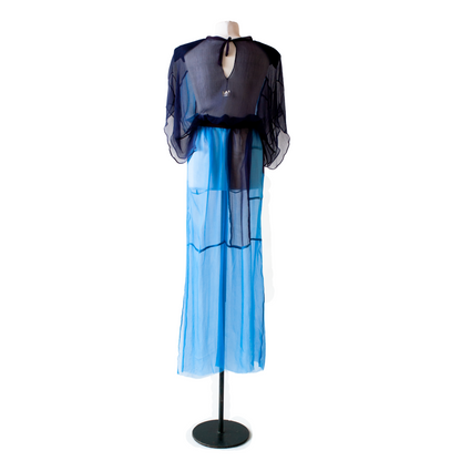 blue silk